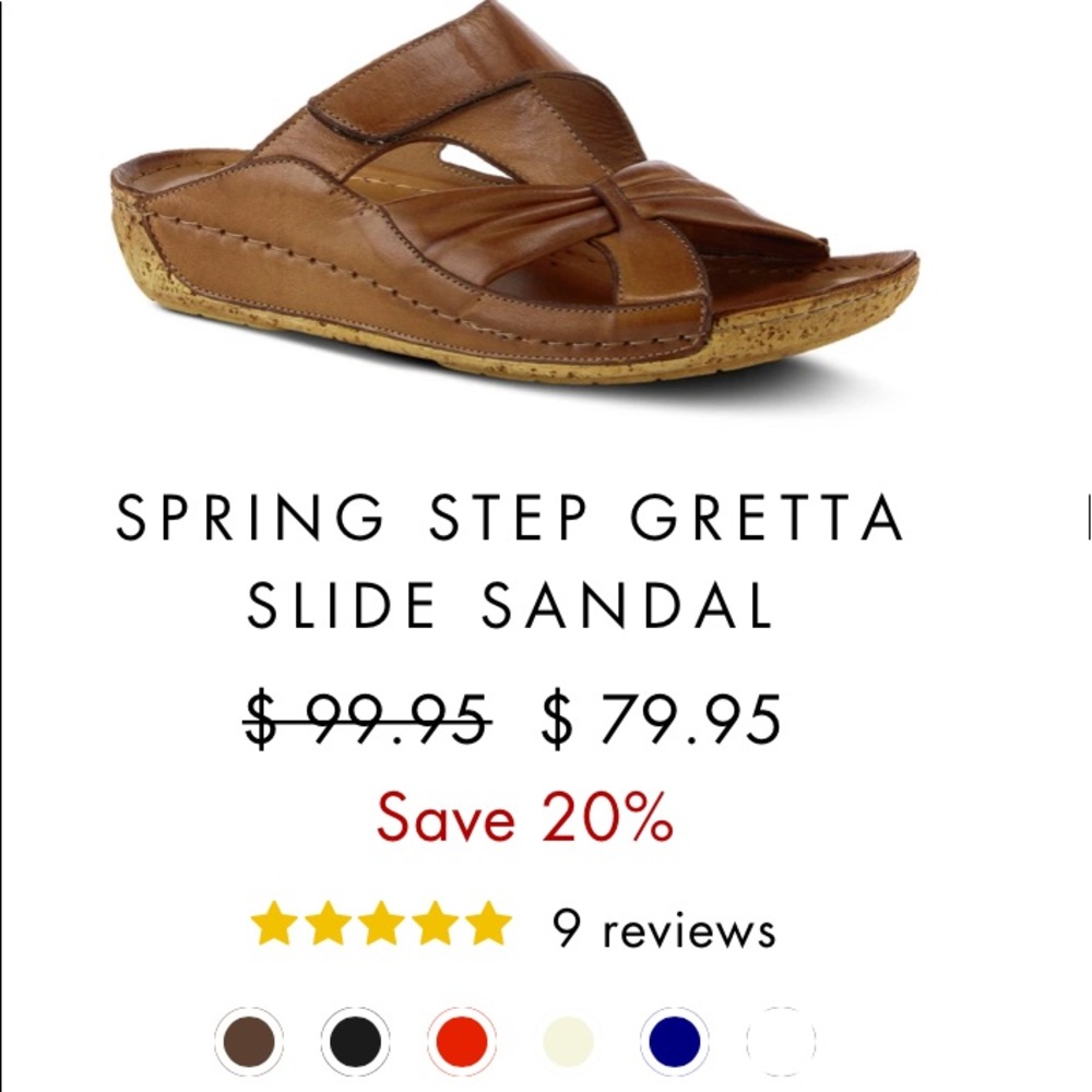 BLACK SPRING STEP GRETA SANDALS